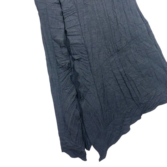 Asymmetrical textured skirt dark grey sz38  goth style ERIC ALEXANDRE - Picture 10 of 16